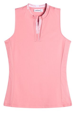J.Lindeberg Leya Sleeveless dampolo, flamingo plume