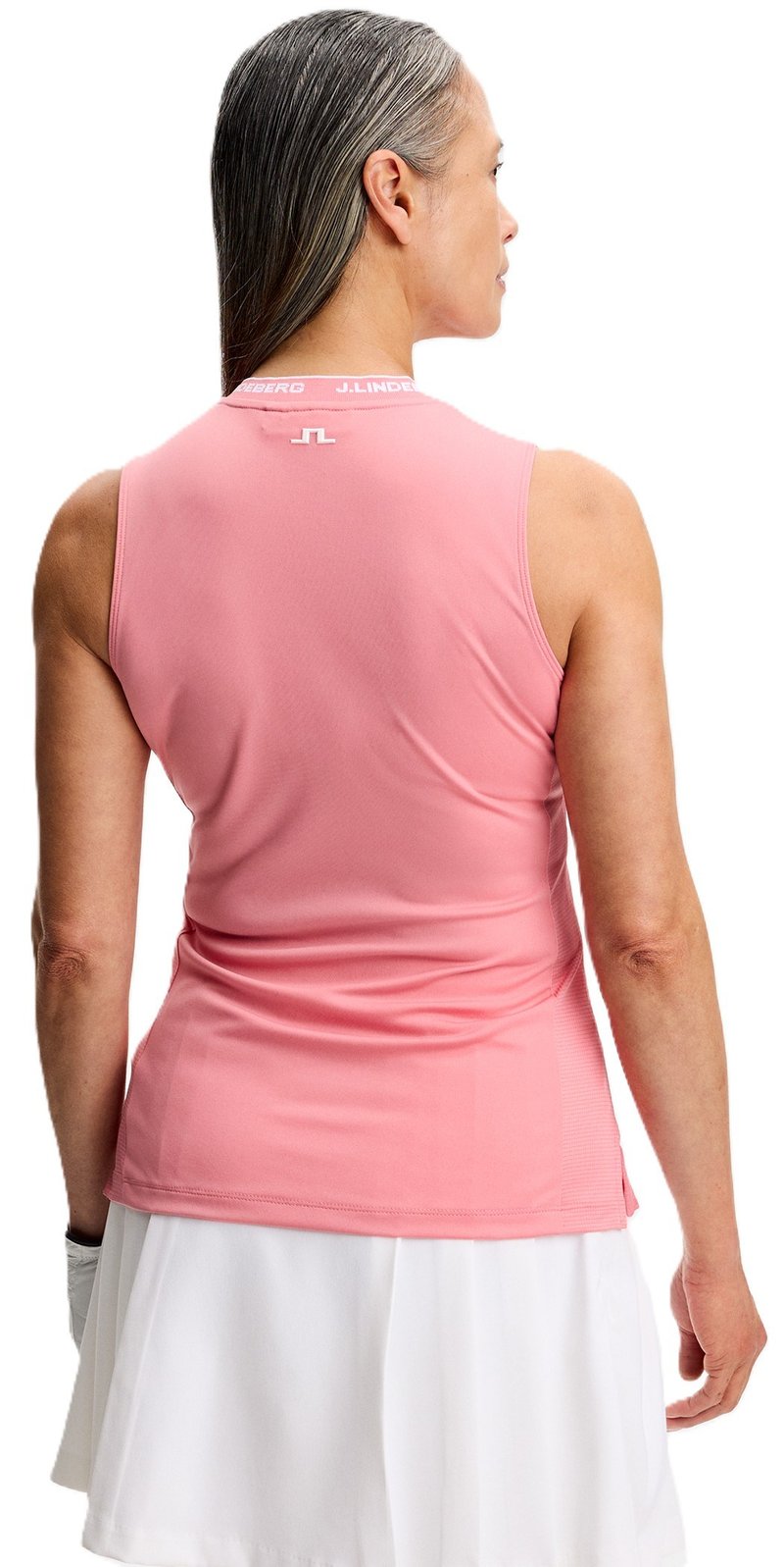 J.Lindeberg Leya Sleeveless dampolo, flamingo plume