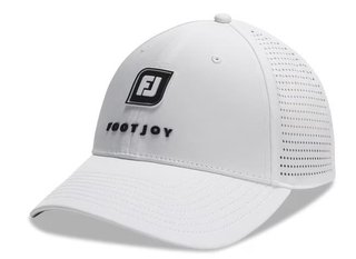 FootJoy Perforated Trucker herr keps, vit
