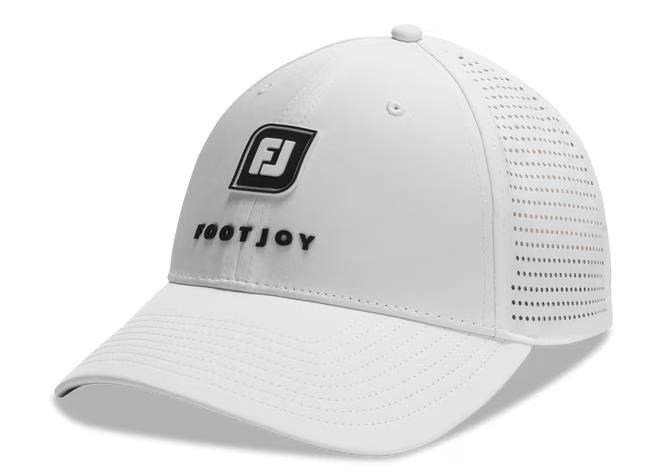FootJoy Perforated Trucker herr keps, vit