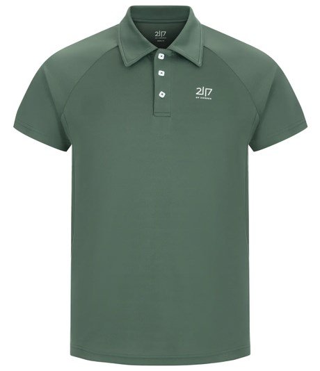 2117 of Sweden Fröseke Technical Pique herr polo, forest green