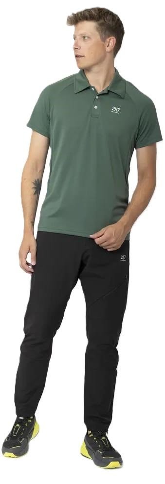 2117 of Sweden Fröseke Technical Pique herr polo, forest green