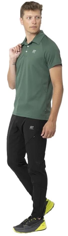 2117 of Sweden Fröseke Technical Pique herr polo, forest green