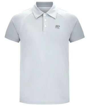 2117 of Sweden Fröseke Technical Pique herr polo, pearl blue