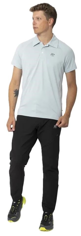 2117 of Sweden Fröseke Technical Pique herr polo, pearl blue