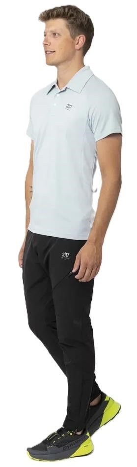 2117 of Sweden Fröseke Technical Pique herr polo, pearl blue