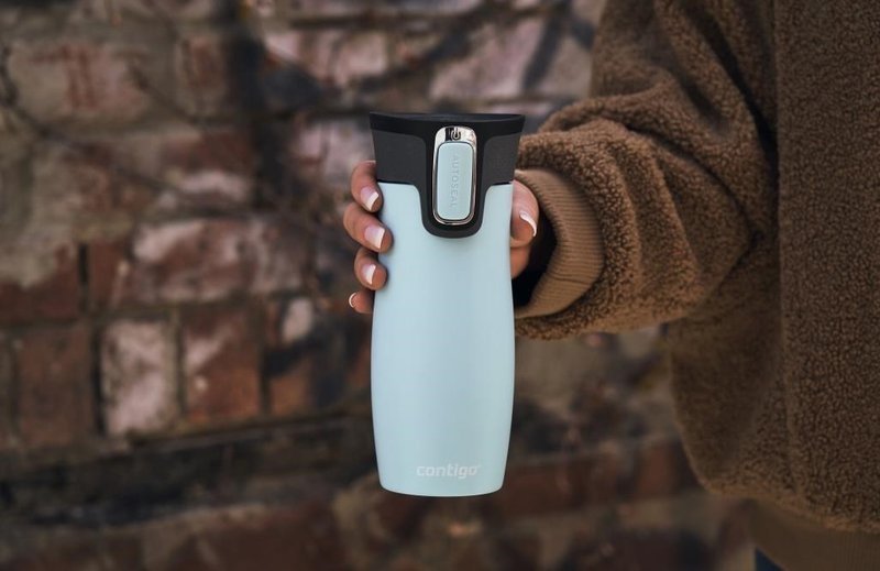 Contigo Contigo West Loop Travel Mug 470 ml golfmugg, isblå