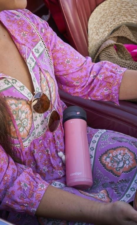 Contigo Jackson Chill Thermo drinkflaska 590 ml, pink lemonade
