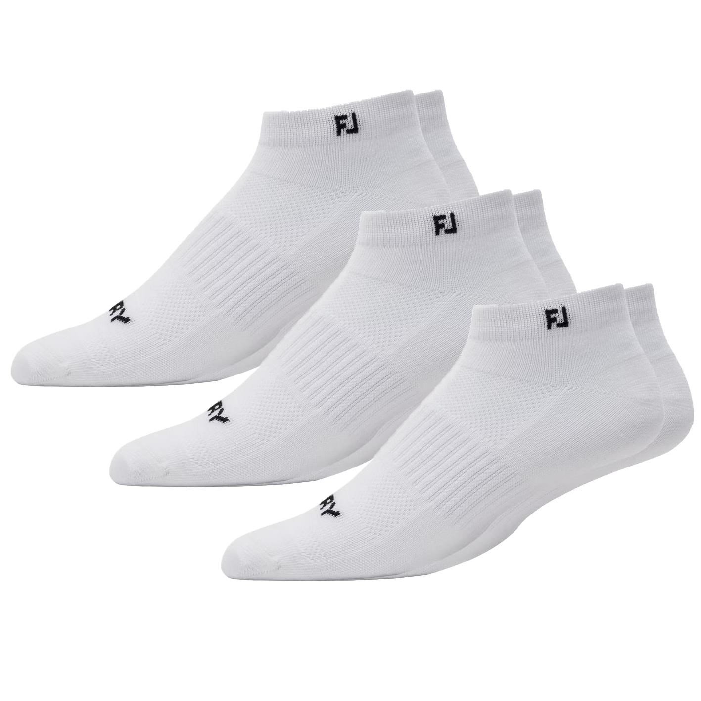 FootJoy ProDry Lightweight Sport herr strumpor, vita, EU 39-46 (3 par)