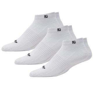 FootJoy ProDry Lightweight Sport herr strumpor, vita, EU 39-46 (3 par)