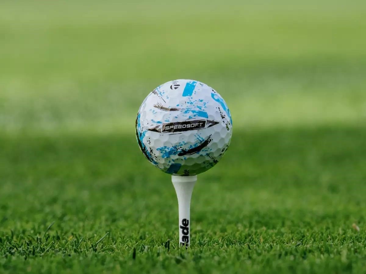 TaylorMade SpeedSoft Ink golfbollar, mix färger (blå, grön, orange, rosa)