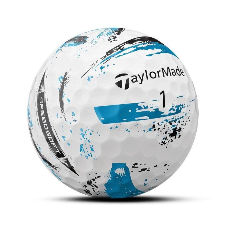 TaylorMade SpeedSoft Ink golfbollar, mix färger (blå, grön, orange, rosa)