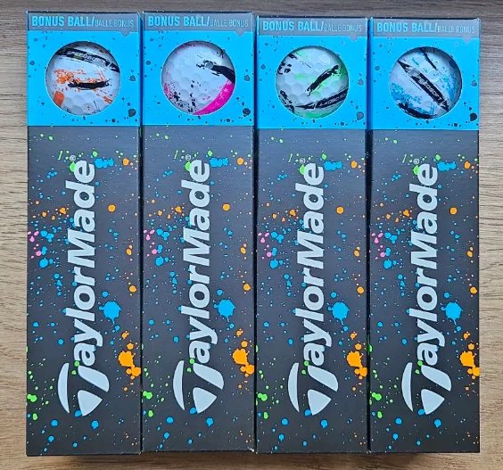 TaylorMade SpeedSoft Ink golfbollar, mix färger (blå, grön, orange, rosa)