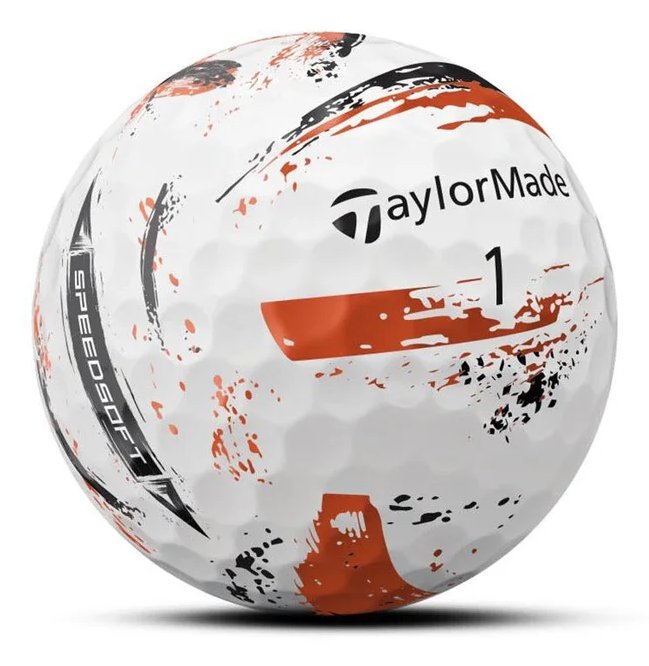 TaylorMade SpeedSoft Ink golfbollar, mix färger (blå, grön, orange, rosa)