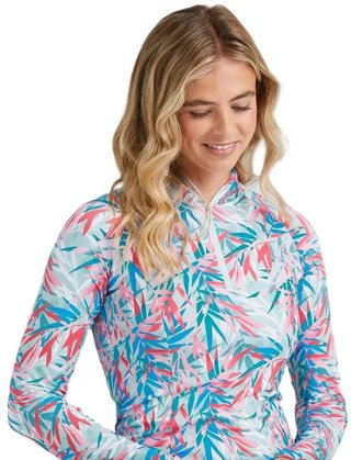 PING Arwen Printed Longsleeve dampolotröja, tropic retreat