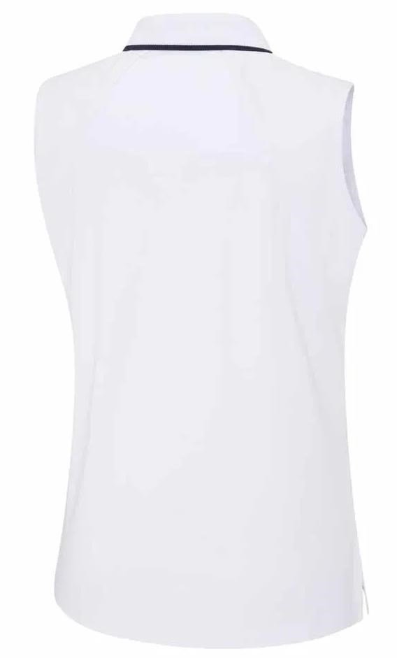 PING Eben Sleeveless dampolo, vit