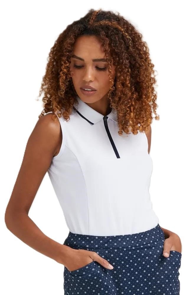 PING Eben Sleeveless dampolo, vit