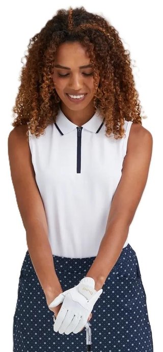 PING Eben Sleeveless dampolo, vit