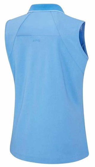 PING Eben Sleeveless dampolo, infinity blue