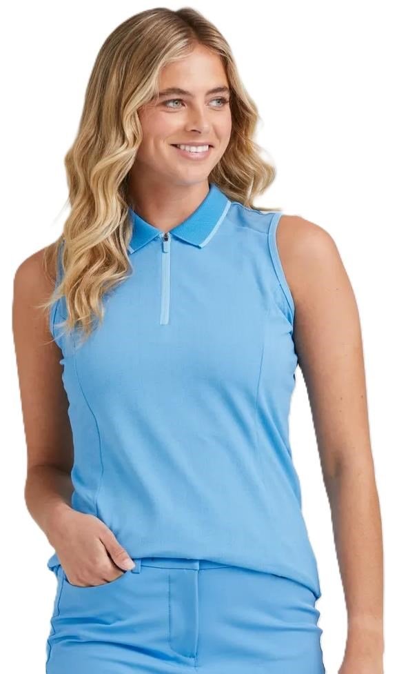 PING Eben Sleeveless dampolo, infinity blue