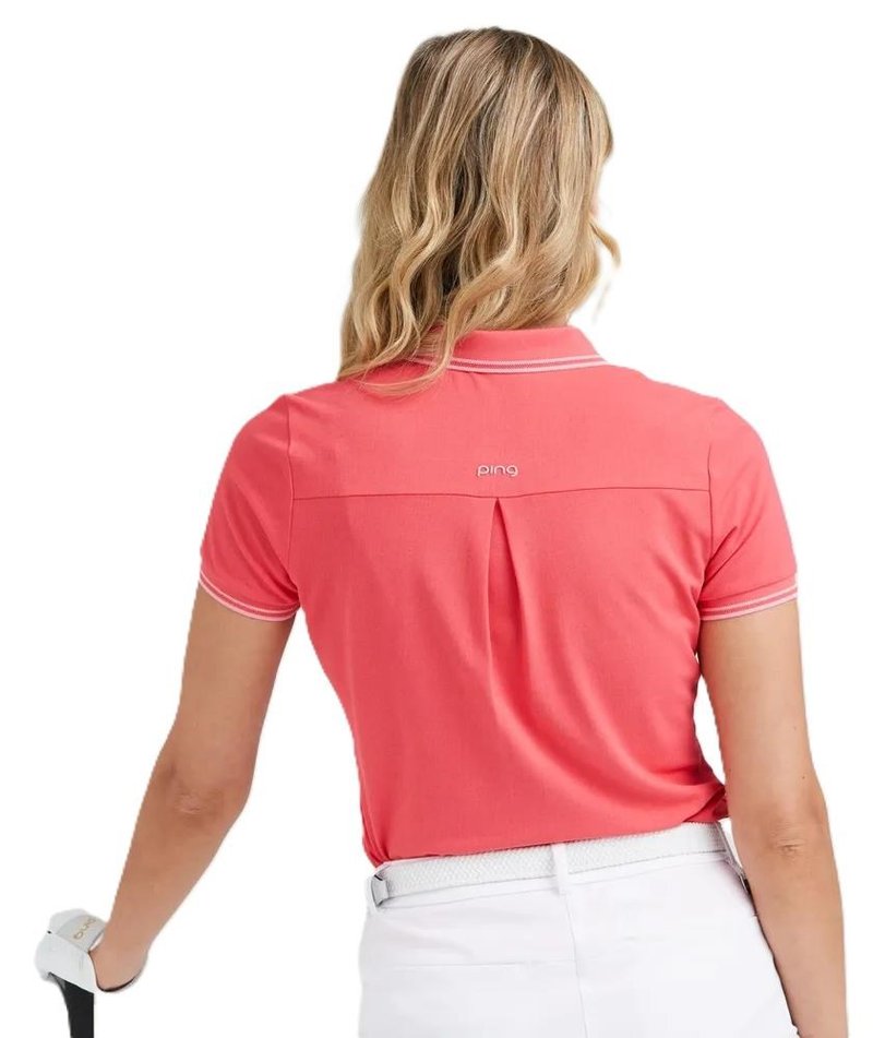 PING Viviana Tipped dampolotröja, paradise pink