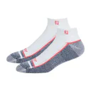 FootJoy ProDry Sport strumpor, vit/röd/marinblå