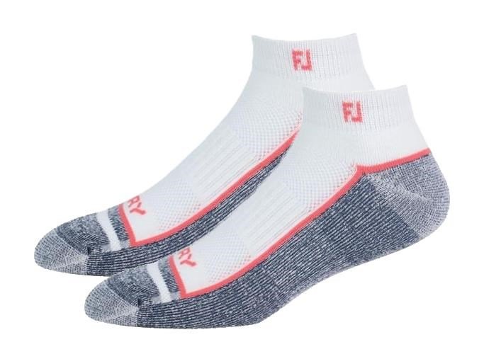 FootJoy ProDry Sport strumpor, vit/röd/marinblå