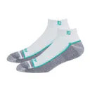 FootJoy ProDry Sport herr strumpor, vit/sea glass/kol
