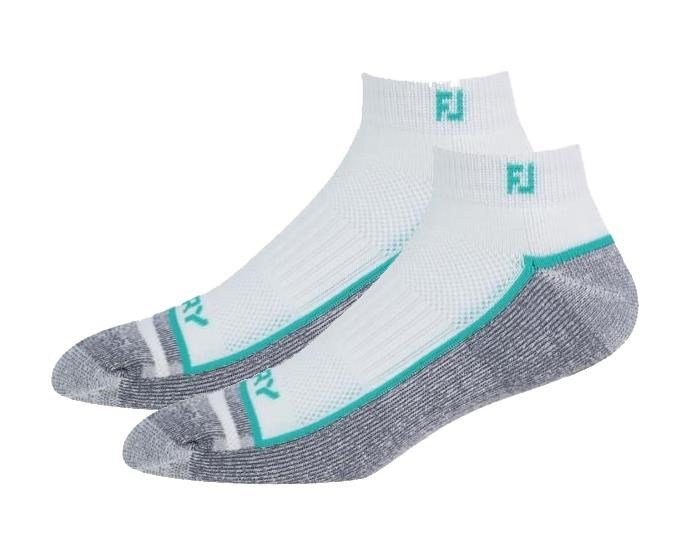 FootJoy ProDry Sport herr strumpor, vit/sea glass/kol