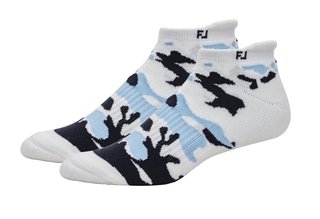FootJoy ProDry Roll-Tab herrsockor, vit camo