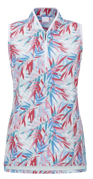 PING Penola Printed Sleeveless dampolo, tropic retreat