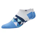 FootJoy ProDry Lightweight Low-Cut Fashion damstrumpor, vit/blå/navy