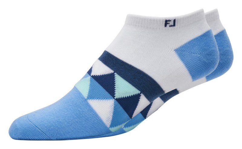 FootJoy ProDry Lightweight Low-Cut Fashion damstrumpor, vit/blå/navy