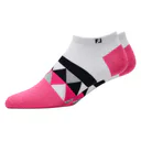 FootJoy ProDry Lightweight Low-Cut Fashion damstrumpor, vit/rosa