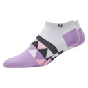 FootJoy ProDry Lightweight Low-Cut Fashion damstrumpor, vit/lila/grå