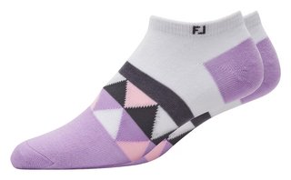 FootJoy ProDry Lightweight Low-Cut Fashion damstrumpor, vit/lila/grå