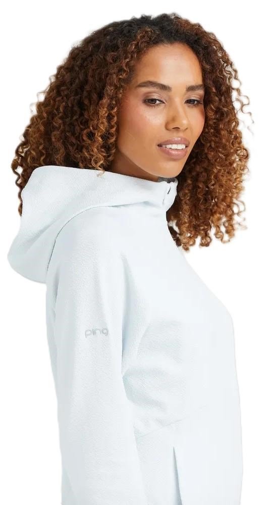 PING Rhona Textured damjacka med huva, soft grey