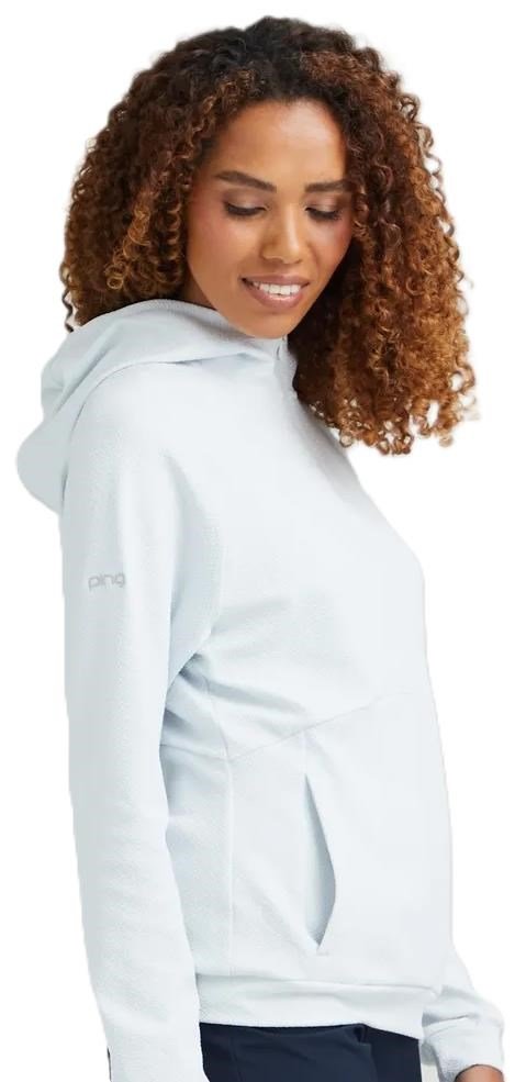 PING Rhona Textured damjacka med huva, soft grey