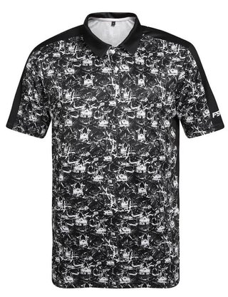 Fashion Sports Wear Skulls herr polo, svart