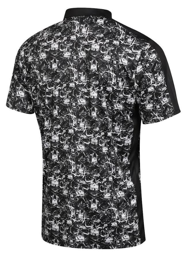 Fashion Sports Wear Skulls herr polo, svart