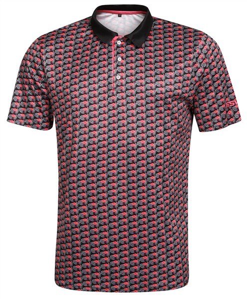 Fashion Sports Wear Nairobi herr polo, svart/rosa