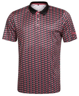 Fashion Sports Wear Nairobi herr polo, svart/rosa