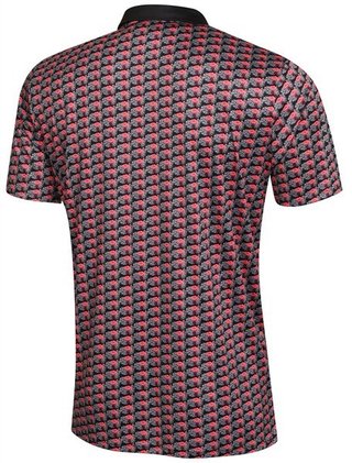 Fashion Sports Wear Nairobi herr polo, svart/rosa