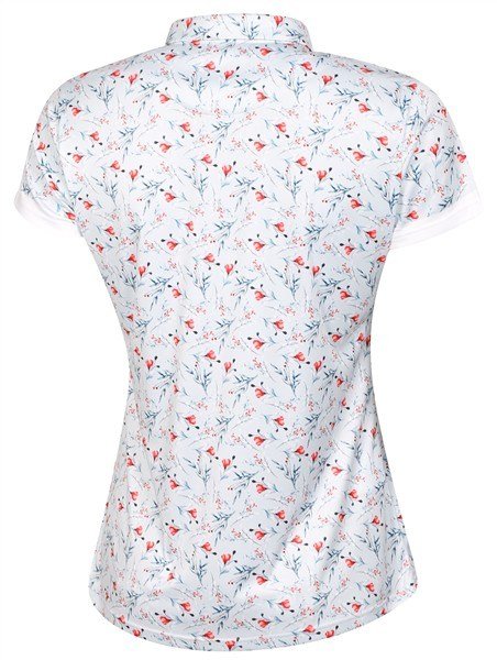 Fashion Sports Wear Malaga dam polo, grå/röd