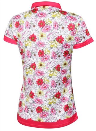 Fashion Sports Wear Luanda dam polo, vit/röd