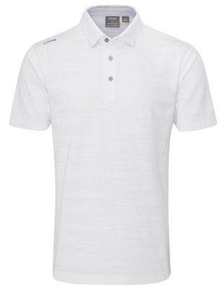 PING Claude Camo Mesh herr polo, vit