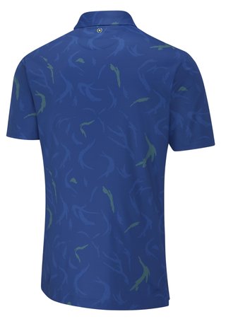 PING Ephron Printed herr polo, inky multi