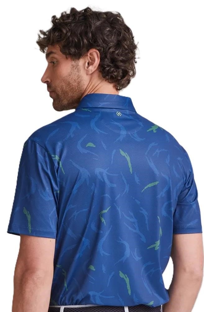 PING Ephron Printed herr polo, inky multi