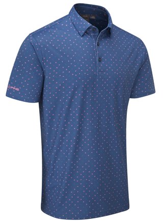 PING Ephron Printed herr polo, stellar multi