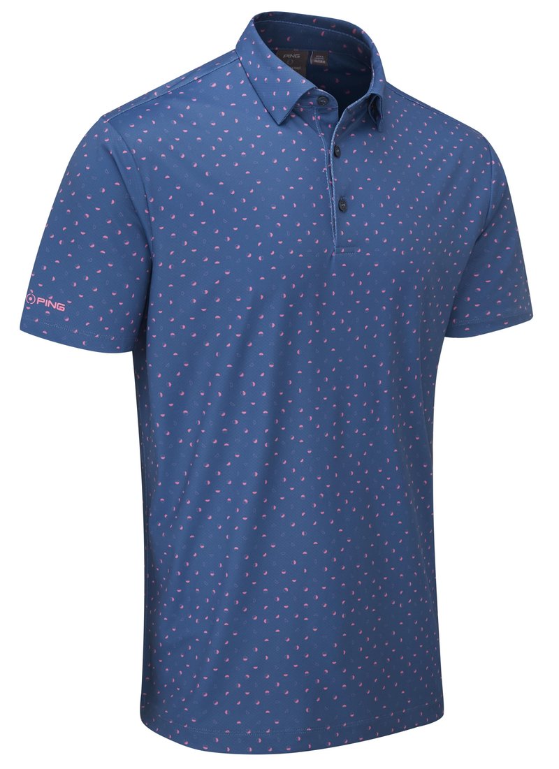 PING Ephron Printed herr polo, stellar multi